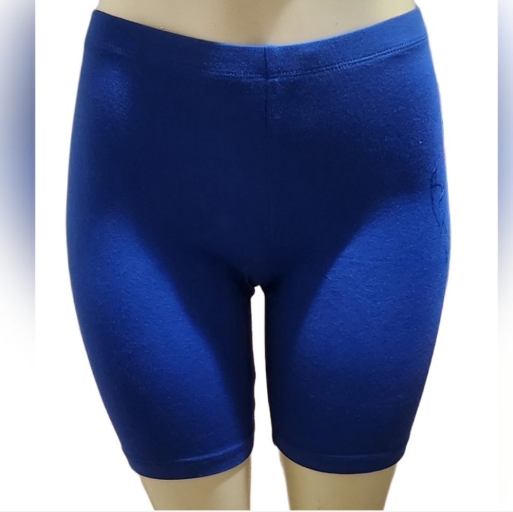 New Mid-Navy/Royal Blue Biker Shorts
